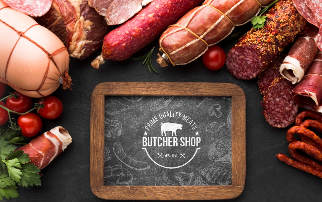 Online Meat store logo