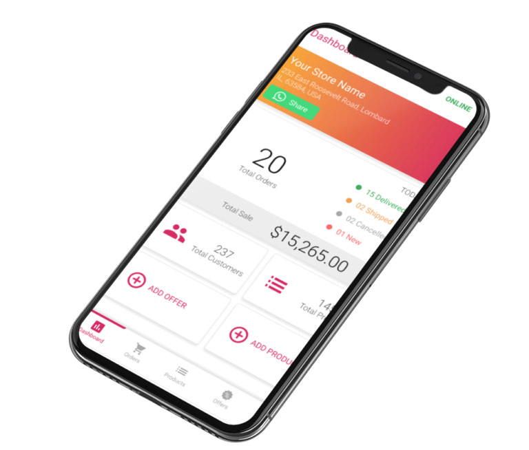 Phygital24 business manager app iphone mockup